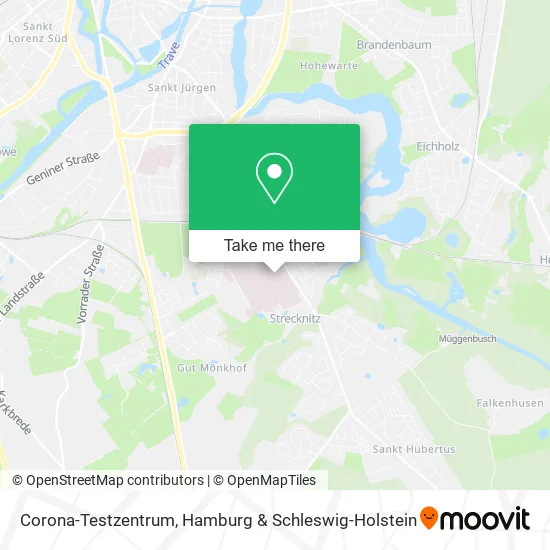Карта Corona-Testzentrum