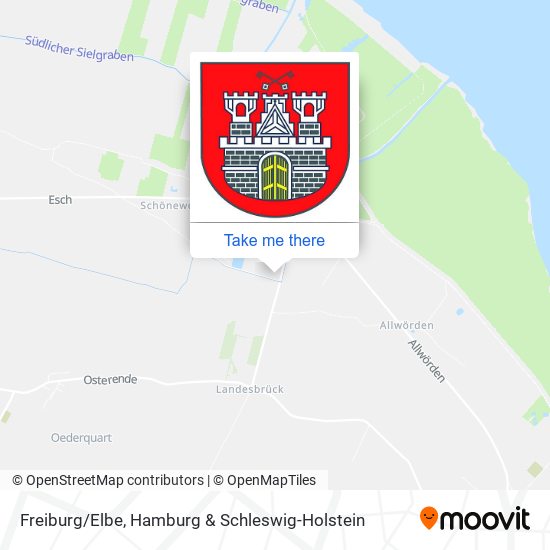 Freiburg/Elbe map