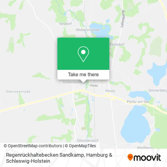 Карта Regenrückhaltebecken Sandkamp