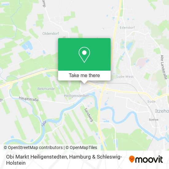 Карта Obi Markt Heiligenstedten