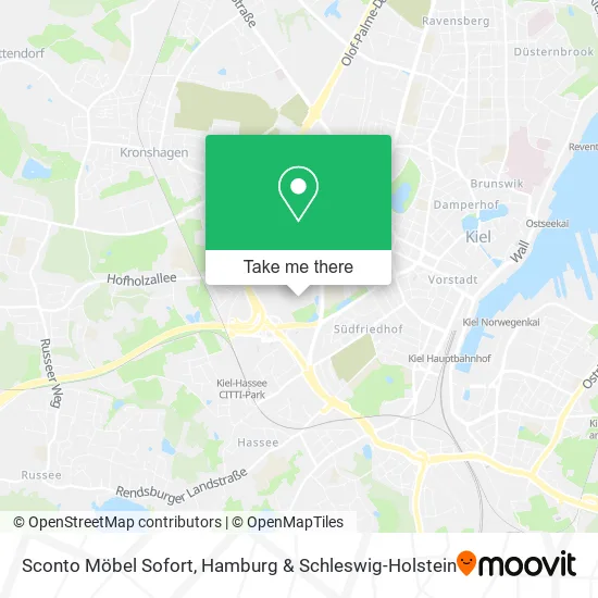 Карта Sconto Möbel Sofort