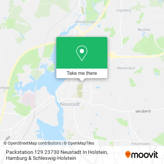 Карта Packstation 129 23730 Neustadt In Holstein