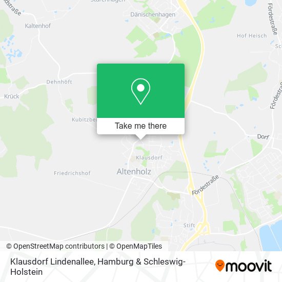 Klausdorf Lindenallee map