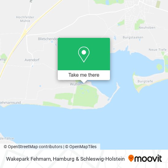 Wakepark Fehmarn map