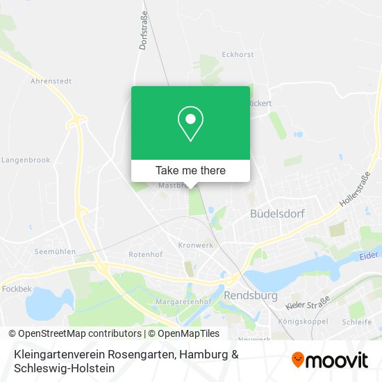 Kleingartenverein Rosengarten map