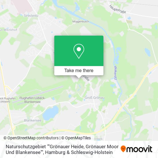 Naturschutzgebiet ""Grönauer Heide, Grönauer Moor Und Blankensee"" map