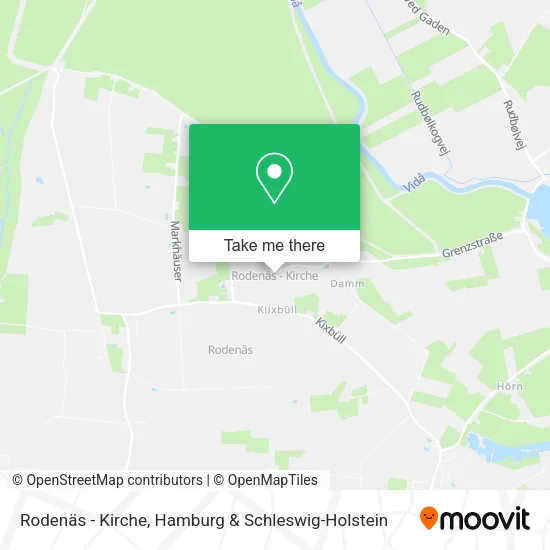 Карта Rodenäs - Kirche