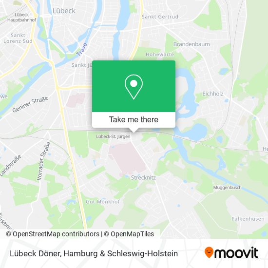 Lübeck Döner map