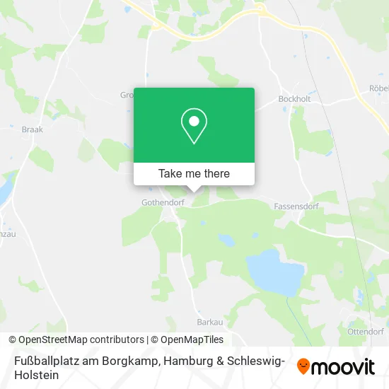 Карта Fußballplatz am Borgkamp
