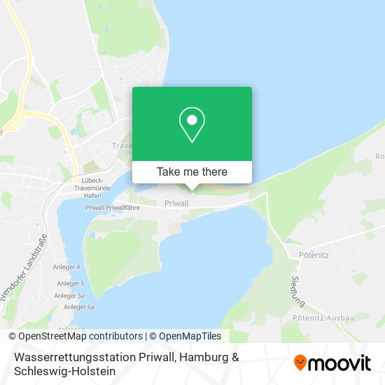 Wasserrettungsstation Priwall map