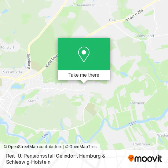 Карта Reit- U. Pensionsstall Oelixdorf