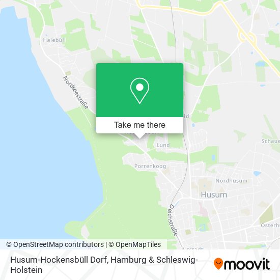 Husum-Hockensbüll Dorf map