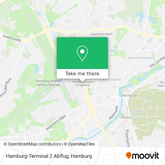 Hamburg-Terminal 2 Abflug map