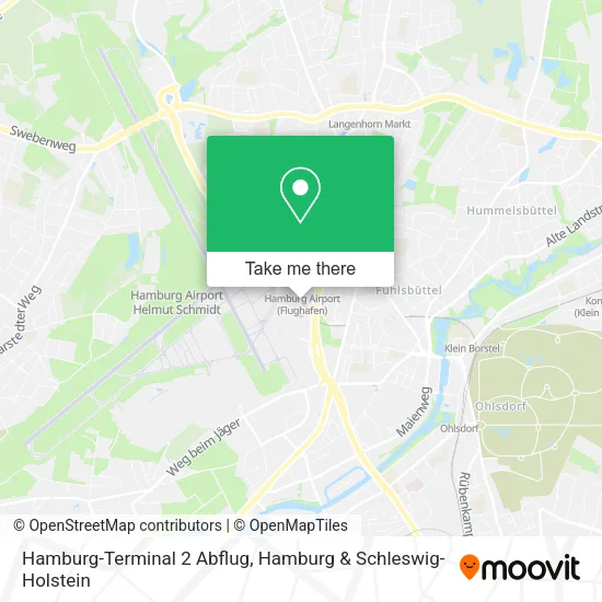 Карта Hamburg-Terminal 2 Abflug