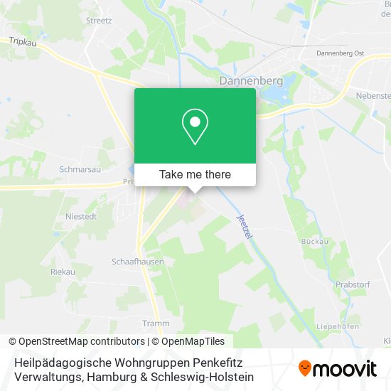 Heilpädagogische Wohngruppen Penkefitz Verwaltungs map