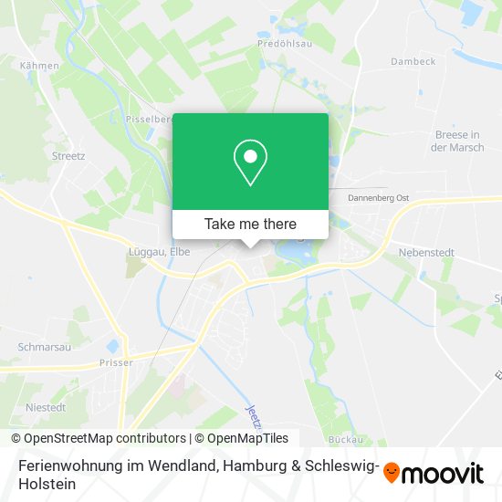 Ferienwohnung im Wendland map