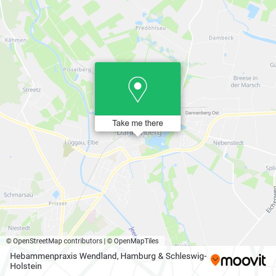 Hebammenpraxis Wendland map