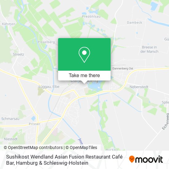 Sushikost Wendland Asian Fusion Restaurant Café Bar map