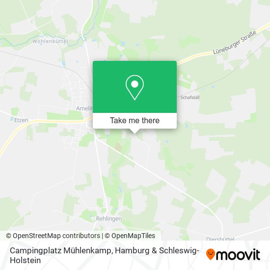 Campingplatz Mühlenkamp map