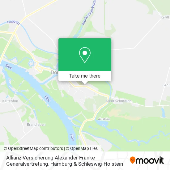 Карта Allianz Versicherung Alexander Franke Generalvertretung