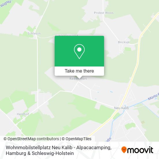 Wohnmobilstellplatz Neu Kalib - Alpacacamping map
