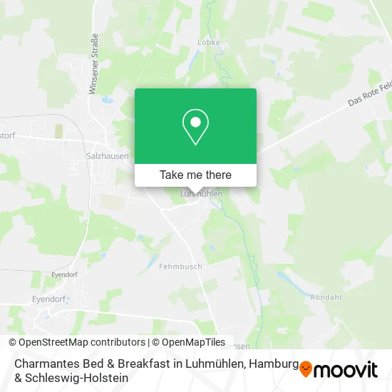 Карта Charmantes Bed & Breakfast in Luhmühlen