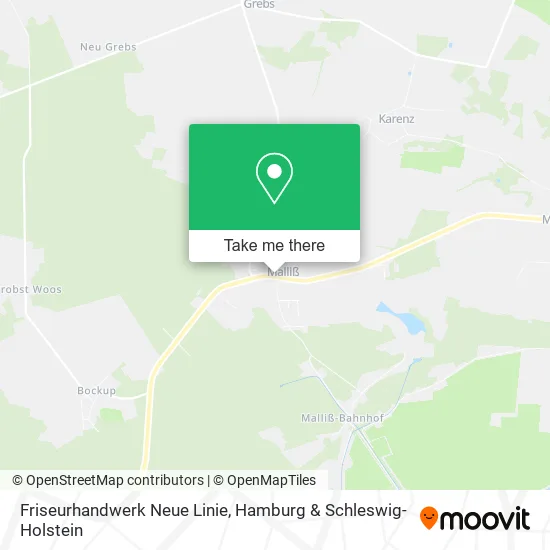 Карта Friseurhandwerk Neue Linie