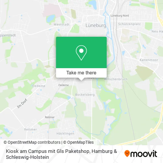 Карта Kiosk am Campus mit Gls Paketshop