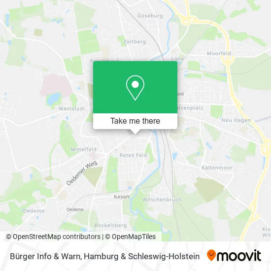 Карта Bürger Info & Warn