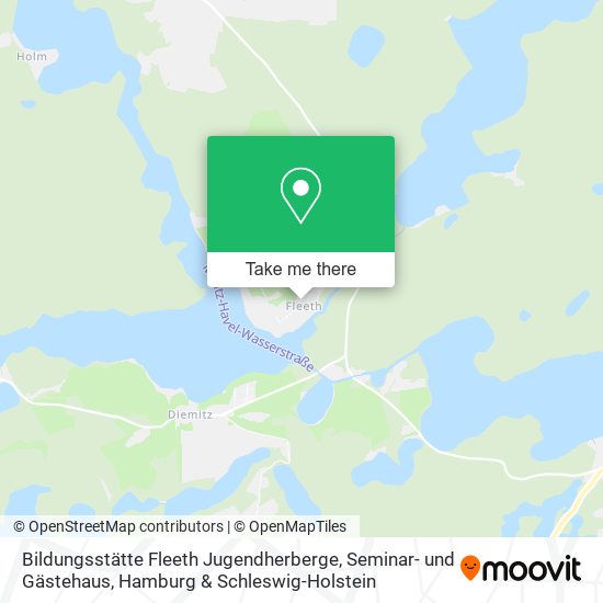 Bildungsstätte Fleeth Jugendherberge, Seminar- und Gästehaus map