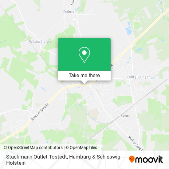 Stackmann Outlet Tostedt map