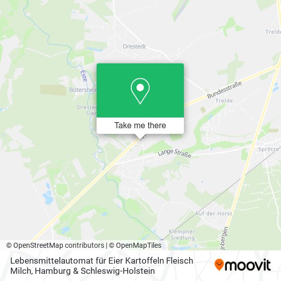 Lebensmittelautomat für Eier Kartoffeln Fleisch Milch map