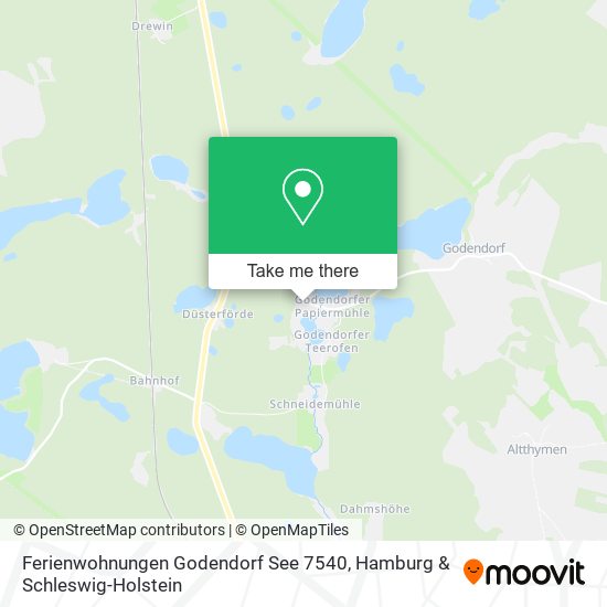 Ferienwohnungen Godendorf See 7540 map