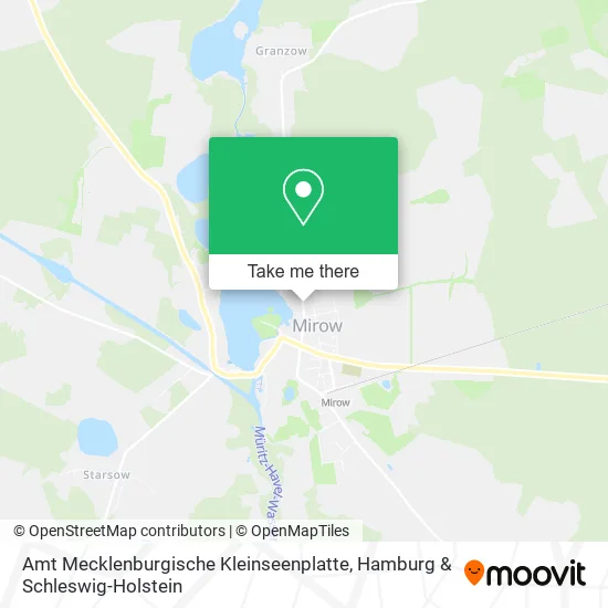 Карта Amt Mecklenburgische Kleinseenplatte