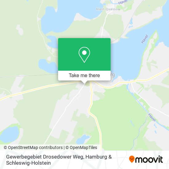Gewerbegebiet Drosedower Weg map