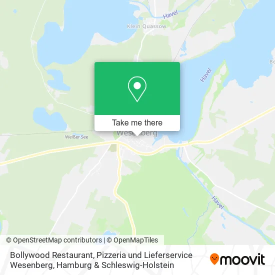 Карта Bollywood Restaurant, Pizzeria und Lieferservice Wesenberg