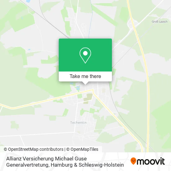 Карта Allianz Versicherung Michael Guse Generalvertretung