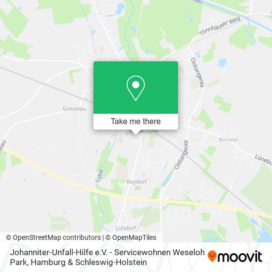 Johanniter-Unfall-Hilfe e.V. - Servicewohnen Weseloh Park map