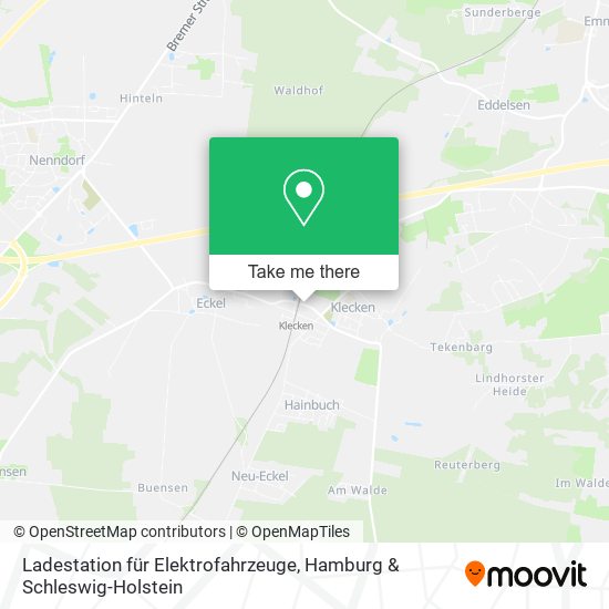 Ladestation für Elektrofahrzeuge map