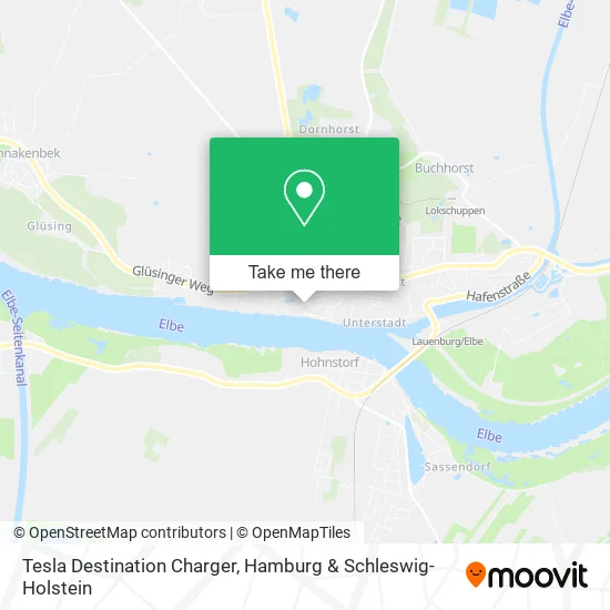 Карта Tesla Destination Charger