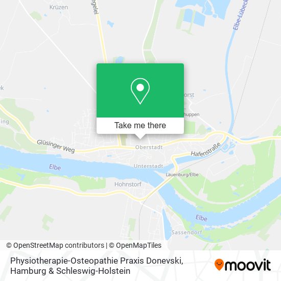 Physiotherapie-Osteopathie Praxis Donevski map