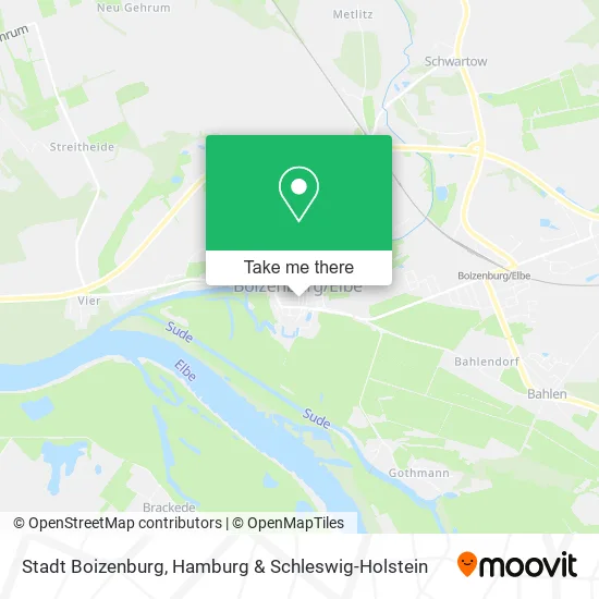 Карта Stadt Boizenburg