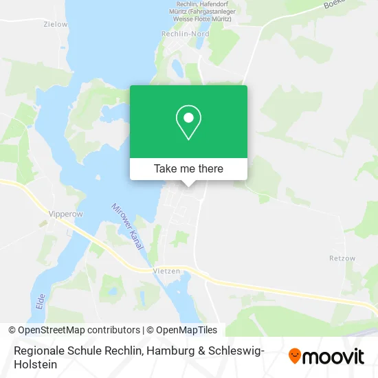 Карта Regionale Schule Rechlin