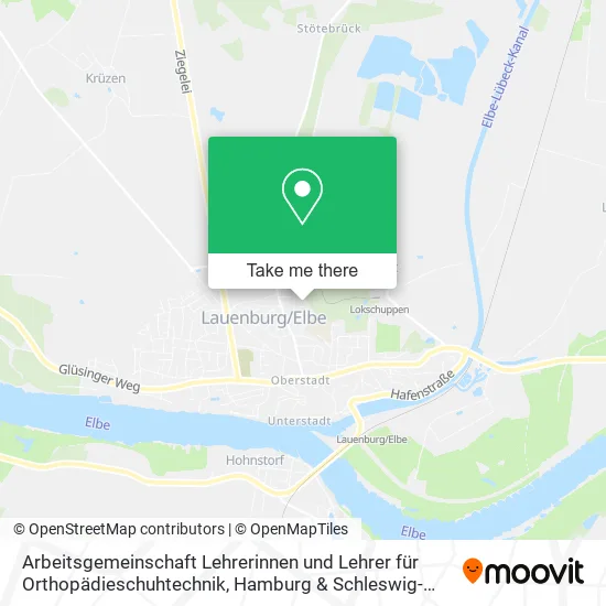 Карта Arbeitsgemeinschaft Lehrerinnen und Lehrer für Orthopädieschuhtechnik