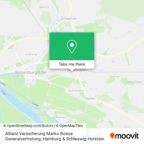 Карта Allianz Versicherung Marko Bosse Generalvertretung