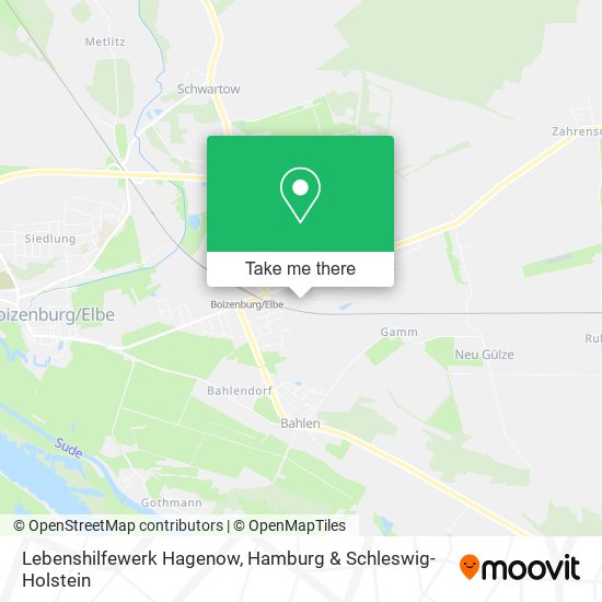 Lebenshilfewerk Hagenow map