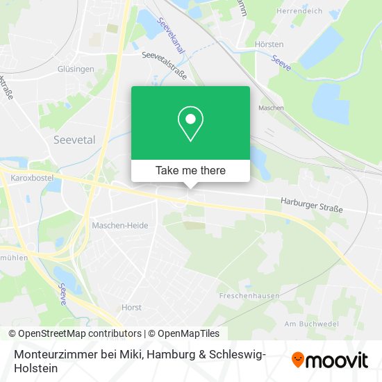 Карта Monteurzimmer bei Miki