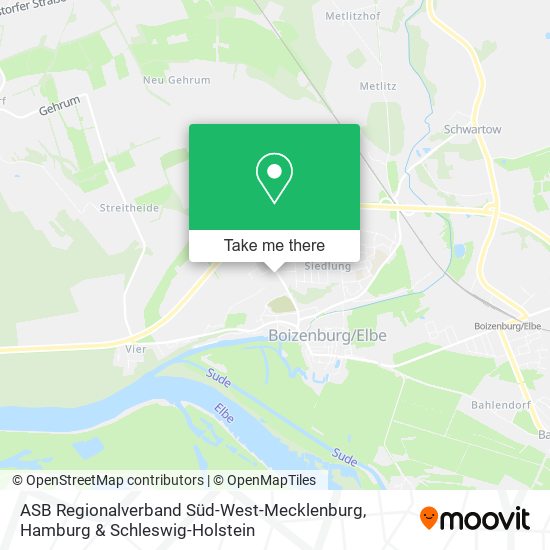 ASB Regionalverband Süd-West-Mecklenburg map