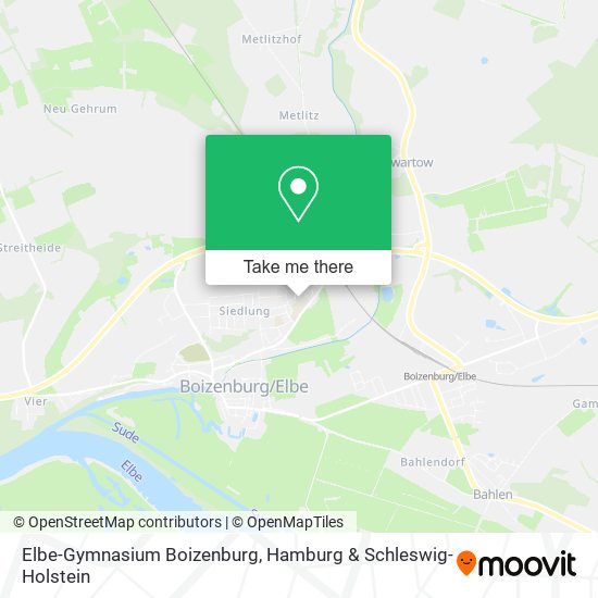 Elbe-Gymnasium Boizenburg map