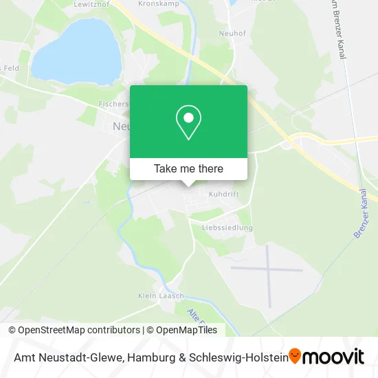 Карта Amt Neustadt-Glewe